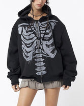 Ribcage Abyss Zip Hoodie